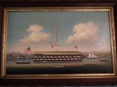ANTIQUE CHINA TRADE PAINTINGAn