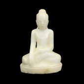 ANTIQUE CHINESE ALABASTER BUDD