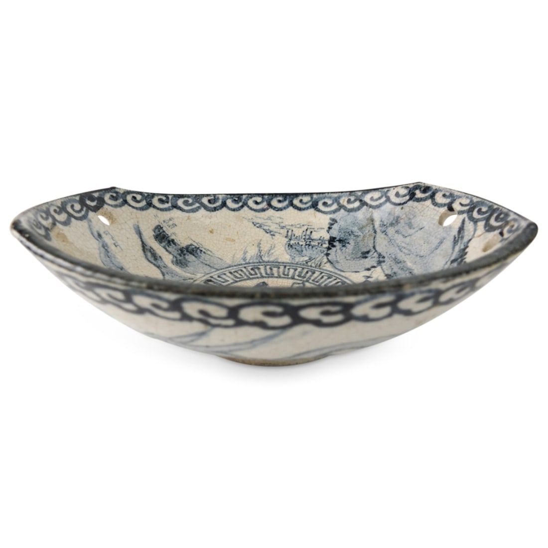 ANTIQUE CHINESE BLUE AND WHITE