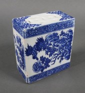 ANTIQUE CHINESE BLUE WHITE POR