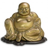 ANTIQUE CHINESE BRASS BUDDHADE