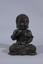 ANTIQUE CHINESE BRONZE BUDDHA