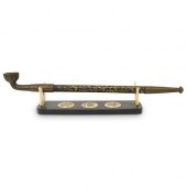 ANTIQUE CHINESE BRONZE OPIUM P