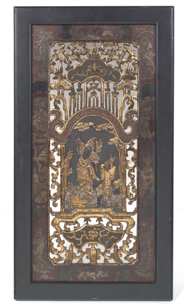 ANTIQUE CHINESE CARVED AND
