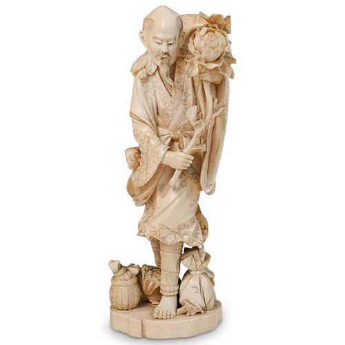 ANTIQUE CHINESE CARVED BONE