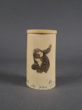 ANTIQUE CHINESE CARVED IVORY B