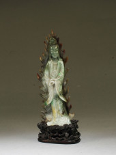 ANTIQUE CHINESE CARVED JADE GU