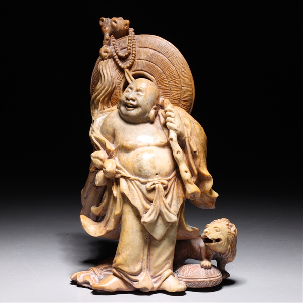 Antique Chinese carved soapstone