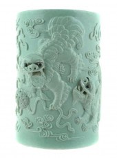 ANTIQUE CHINESE CELADON BRUSH