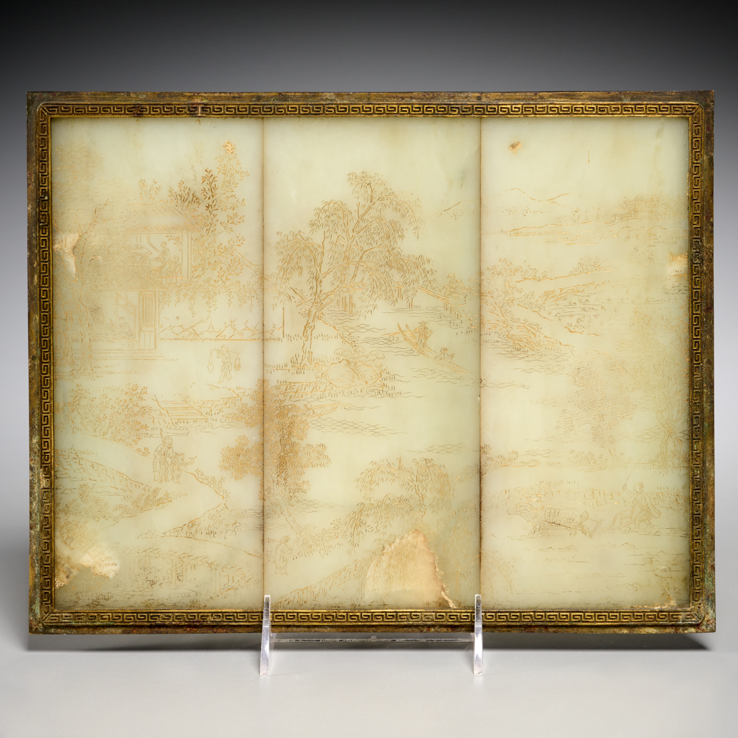 ANTIQUE CHINESE CELADON JADE