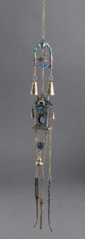 ANTIQUE CHINESE ENAMEL CHATELA