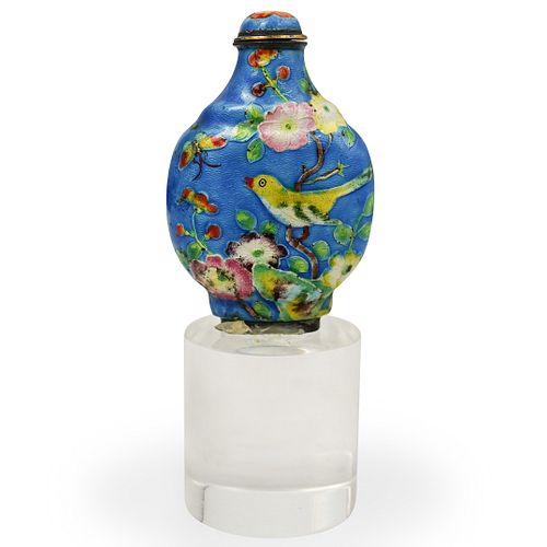 ANTIQUE CHINESE ENAMEL SNUFF