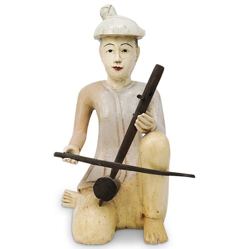 ANTIQUE CHINESE FIGURAL WOOD