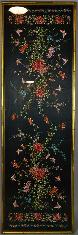 Antique Chinese Framed Embroidery
