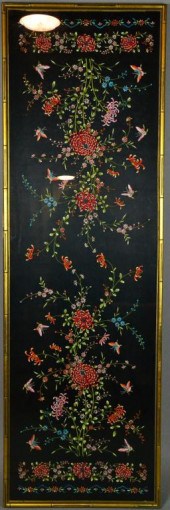 Antique Chinese Framed Embroid