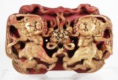 ANTIQUE CHINESE GILT ARCHITECT