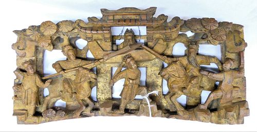 ANTIQUE CHINESE GILT WOOD