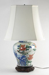 Antique Chinese Ginger Jar Tab