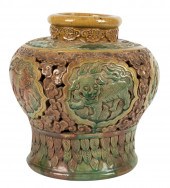 ANTIQUE CHINESE GLAZED CERAMIC
