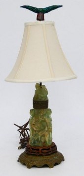 ANTIQUE CHINESE GREEN QUARTZ C
