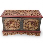 ANTIQUE CHINESE HAND CARVED WO