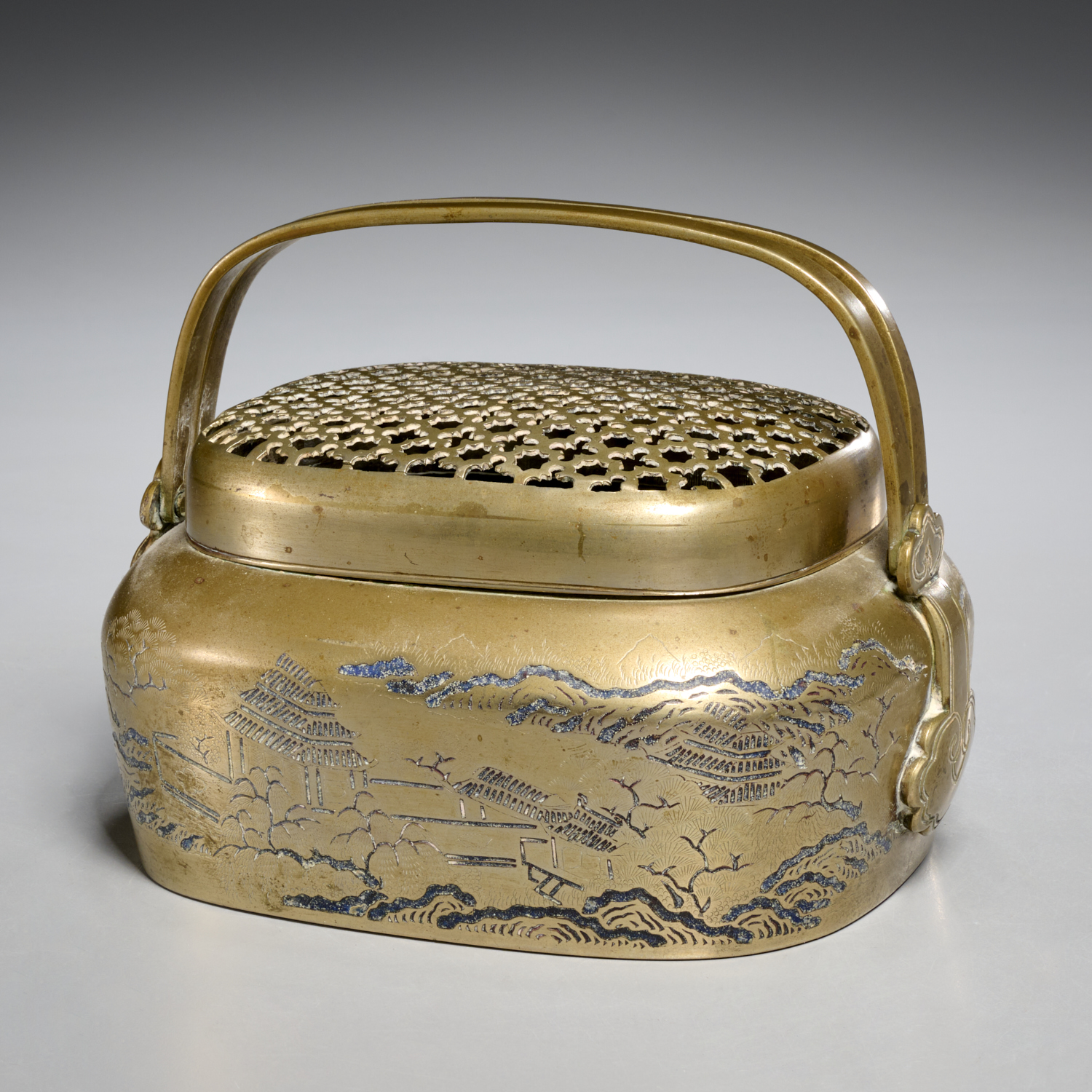 ANTIQUE CHINESE HAND WARMER AND