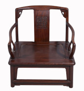 ANTIQUE CHINESE HARDWOOD CHAIR