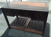 ANTIQUE CHINESE HARDWOOD DESK
