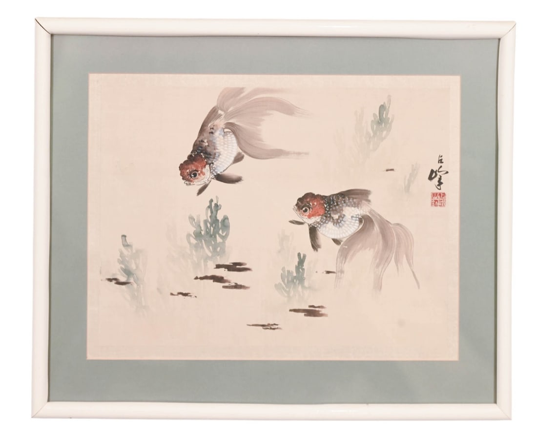 ANTIQUE CHINESE INK & WATERCOLOR