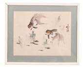 ANTIQUE CHINESE INK & WATERCOL