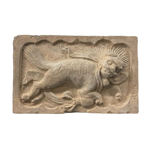 ANTIQUE CHINESE MING FOO LION HEAVY
