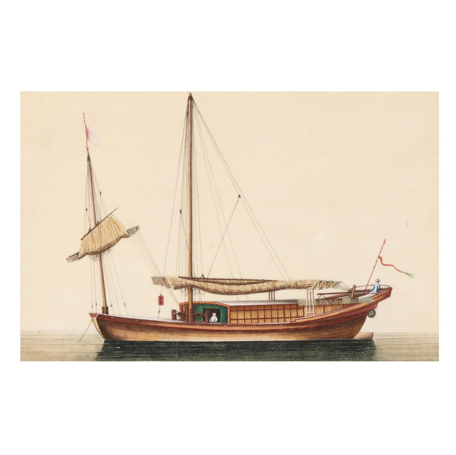 ANTIQUE CHINESE PAINTING OF A