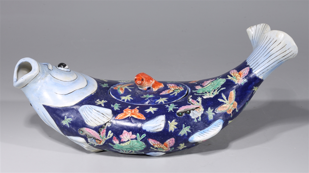 Antique Chinese porcelain koi