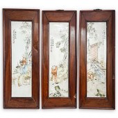ANTIQUE CHINESE PORCELAIN PLAQ
