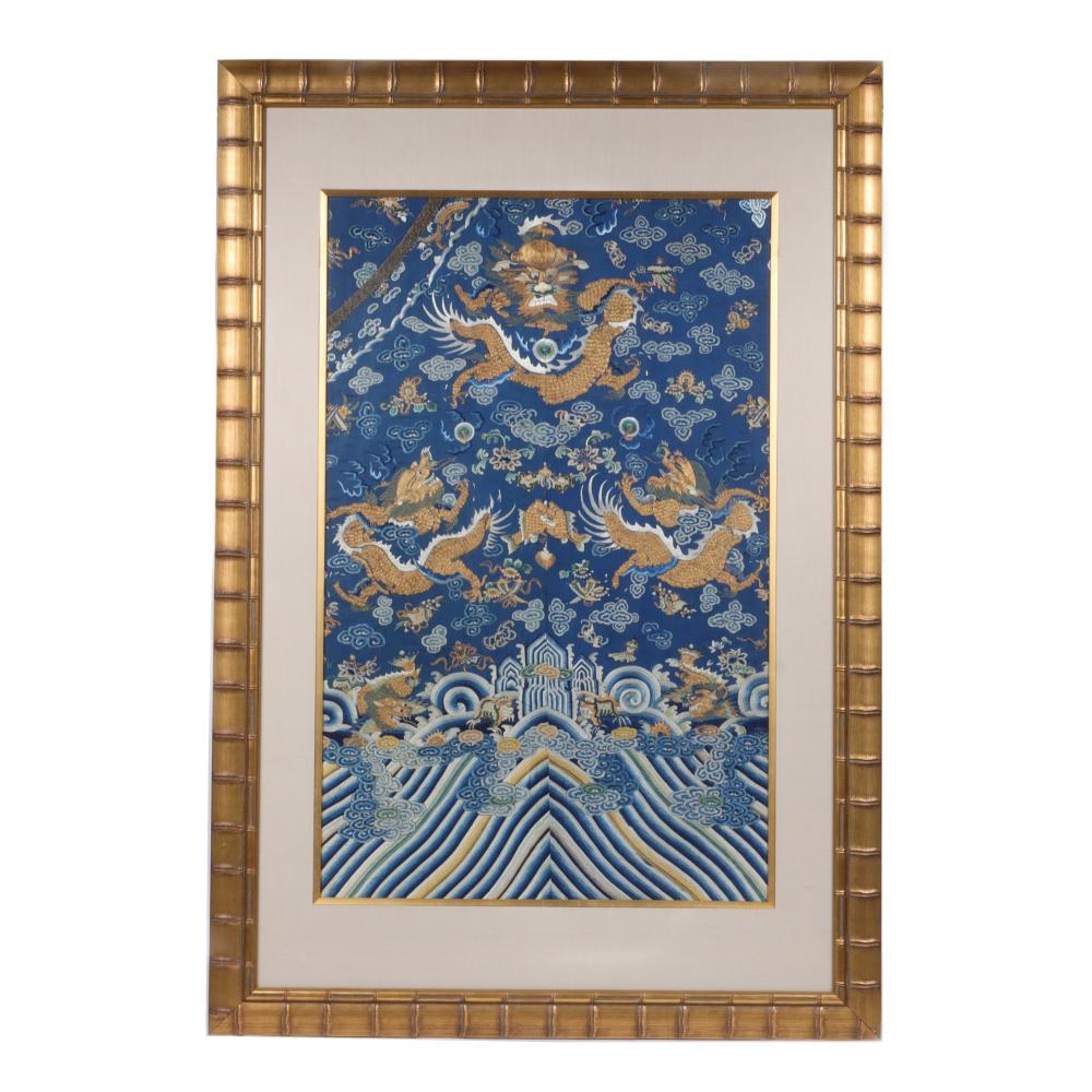 ANTIQUE CHINESE QING DYNASTY FRAMED