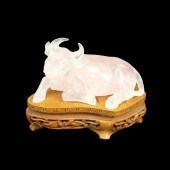 ANTIQUE CHINESE ROSE QUARTZ FI