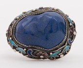ANTIQUE CHINESE SILVER LAPIS L