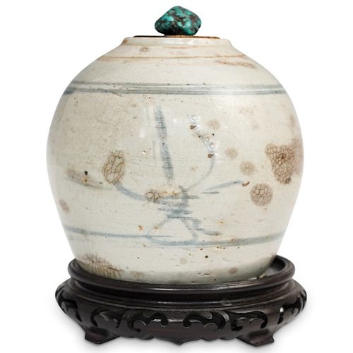 ANTIQUE CHINESE STONEWARE POTTERY