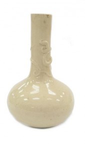 ANTIQUE CHINESE WHITE GLAZE PO