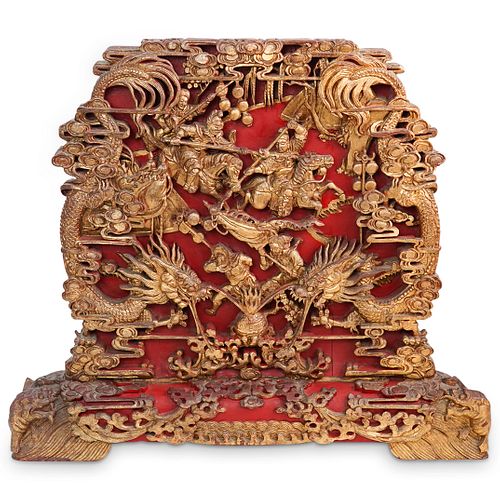 ANTIQUE CHINESE WOOD CARVED