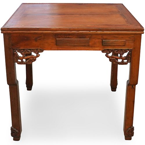 ANTIQUE CHINESE WOOD MAHJONG