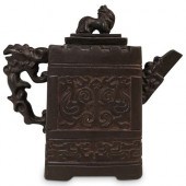 ANTIQUE CHINESE YIXING CLAY TE