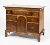 ANTIQUE CHIPPENDALE WALNUT/CUR