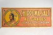 ANTIQUE 'CHIPPEWA SALT' ADVERT