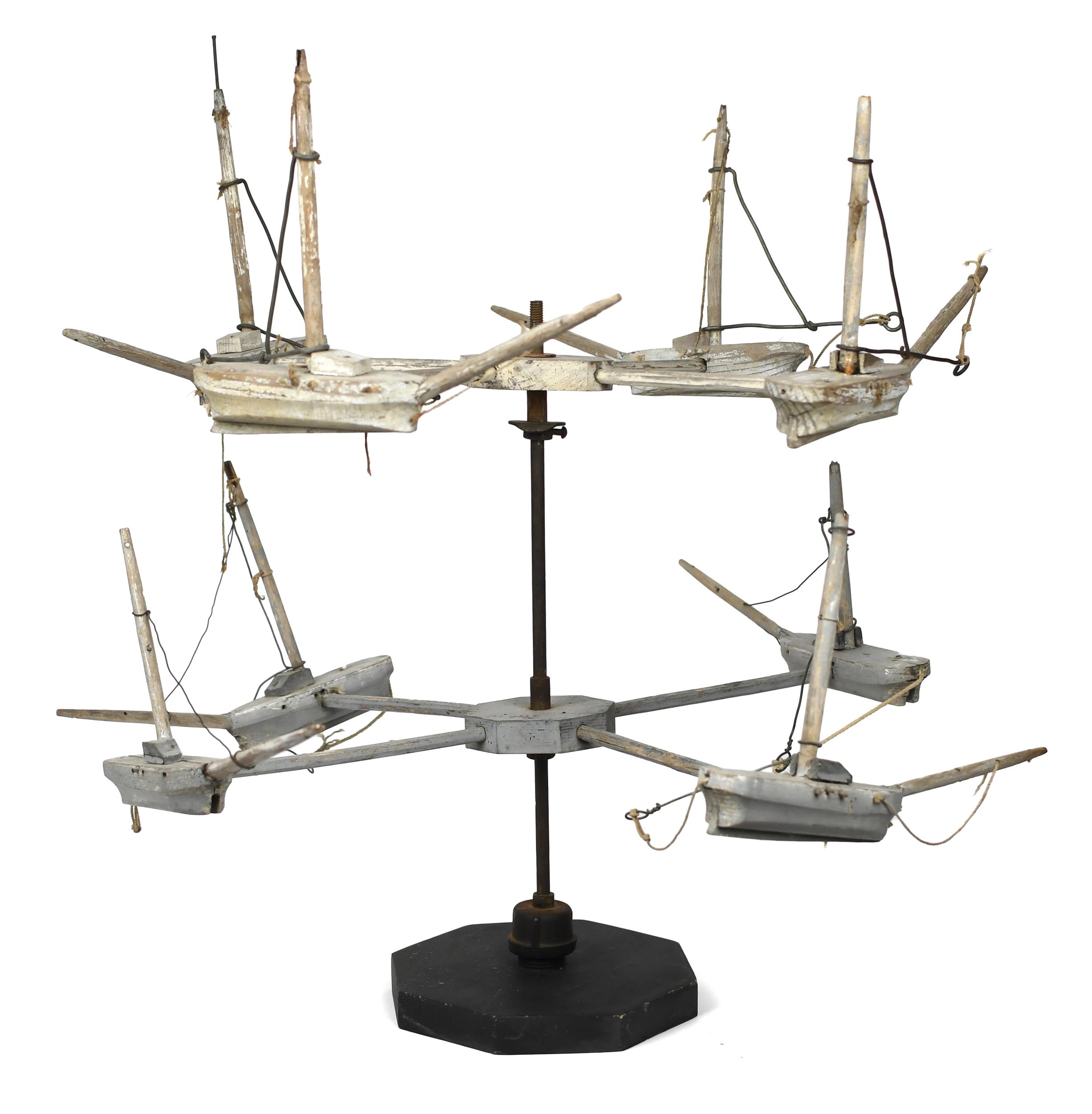 ANTIQUE CIRCULAR SHIPS WHIRLY