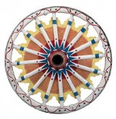 ANTIQUE CIRCUS WAGON WHEEL.Ant