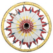 ANTIQUE CIRCUS WAGON WHEEL.Ant