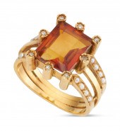 ANTIQUE CITRINE QUARTZ, SEED P