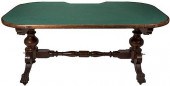ANTIQUE CLAW-FOOTED FARO TABLE