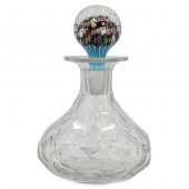 ANTIQUE CLICHY FACETED GLASS P